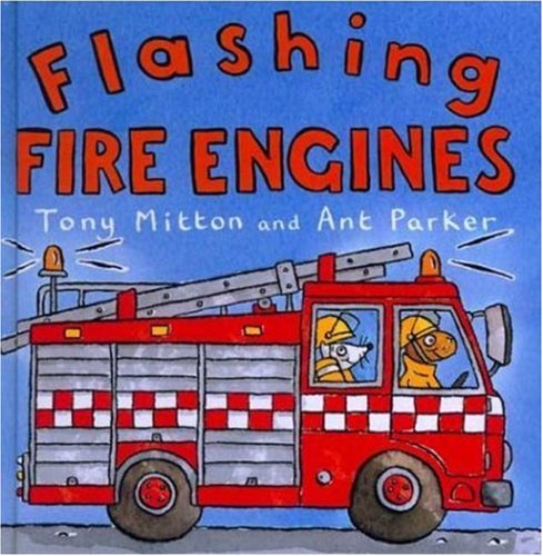 Flashing fire engines