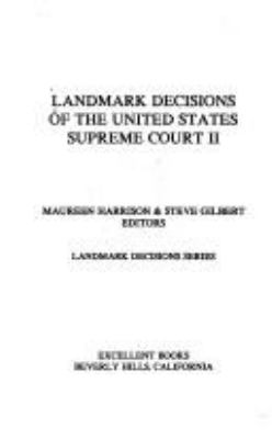 Landmark decisions of the United States Supreme Court II