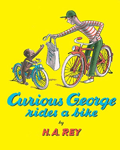 Curious George rides a bike