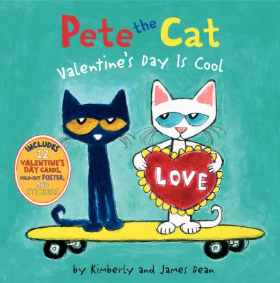 Pete the cat. Valentine's Day is cool /