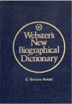 Webster's new biographical dictionary.