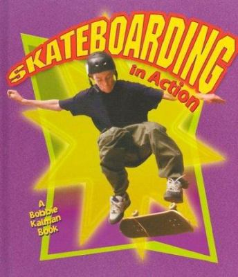 Skateboarding in action