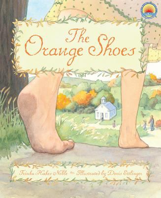 The orange shoes