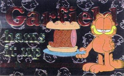 Garfield hams it up