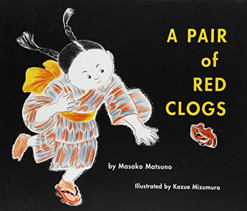 A pair of red clogs