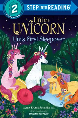 Uni the unicorn. Uni's first sleepover /