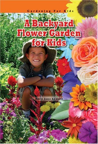 A backyard flower garden for kids