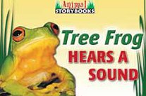 Tree frog hears a sound