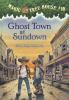 Ghost town at sundown