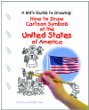 How to draw cartoon symbols of the United States of America
