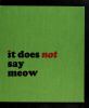 It Does Not Say Meow : and other animal riddle rhymes.