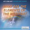 What are the elements of the weather?