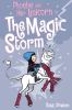 Phoebe and her unicorn in the magic storm