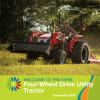 Four-wheel drive utility tractor