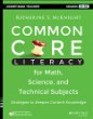 Common Core literacy for math, science, and technical subjects : strategies to deepen content knowledge (grades 6-12)